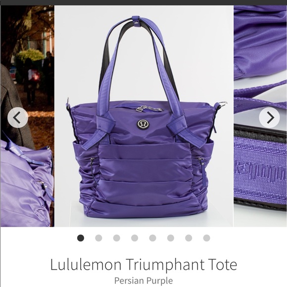 lululemon athletica Handbags - Lululemon triumph tote Persian purple